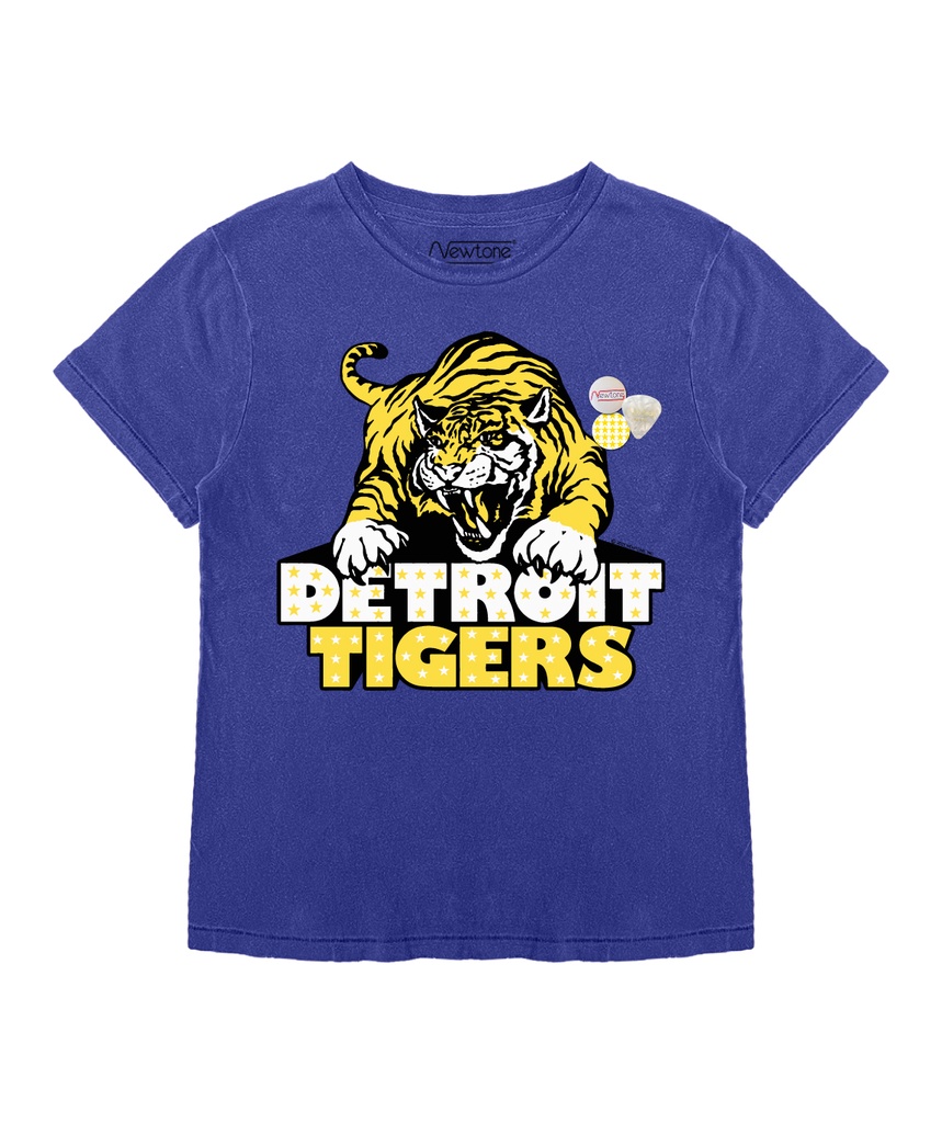 T-Shirt Fit Starlight TIGERS Flo Blue - NEWTONE (1)