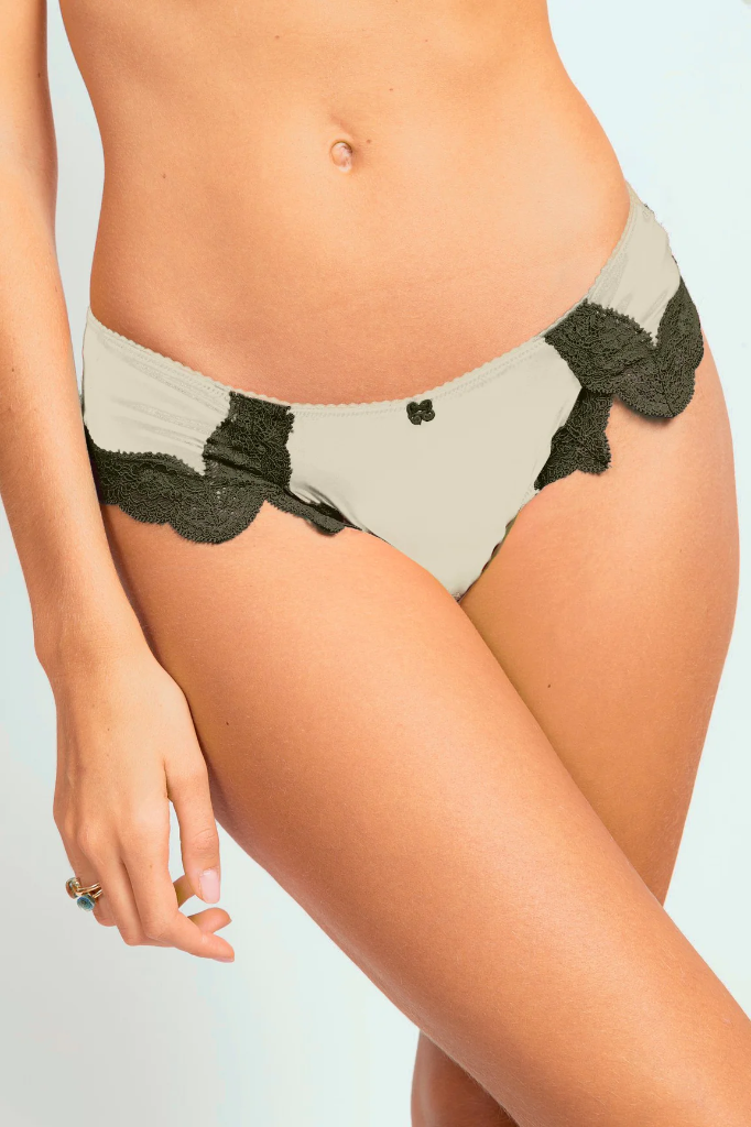 VANNINA VESPERINI - Silk Tanga Caviar/Bronze