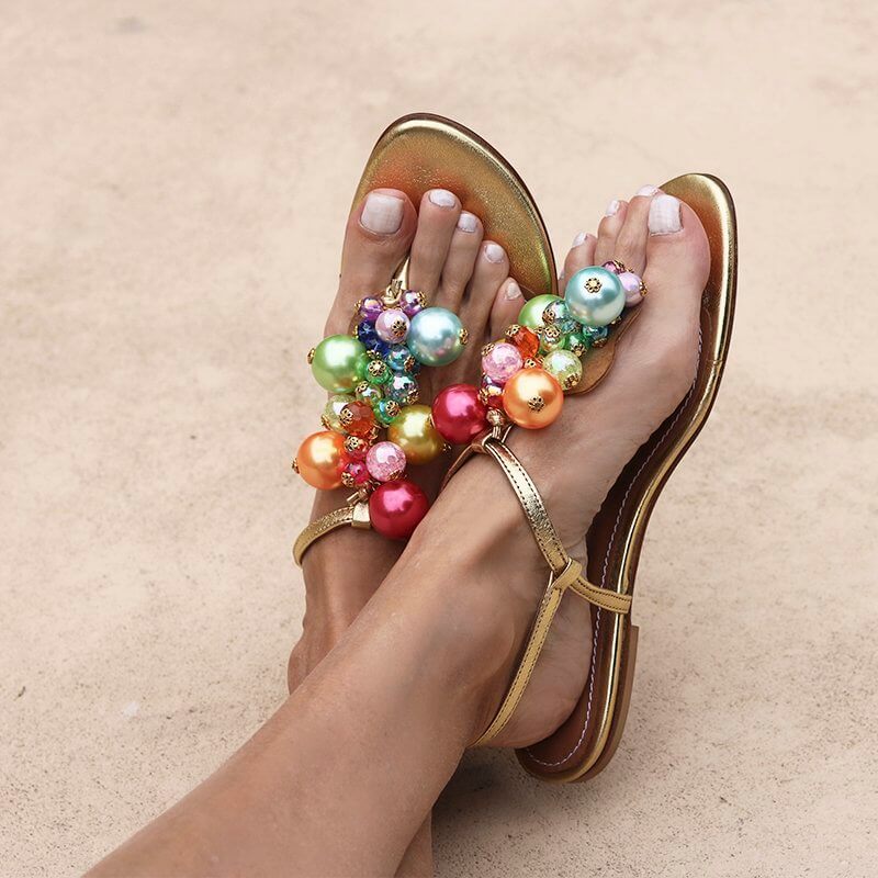 Bubblicious Rainbow Sandals - ALAMEDA TURQUESA