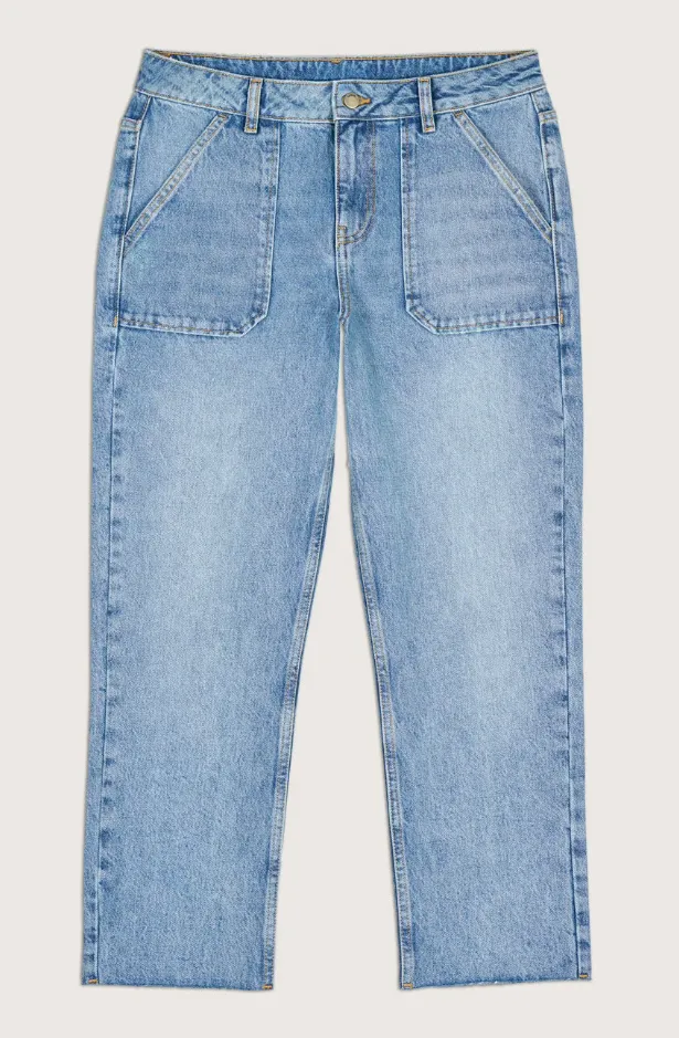 BA&SH - ELLY Straight Jean Light Used Blue
