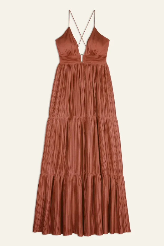 BA&SH - Wasta Long Dress Chocolate (1)
