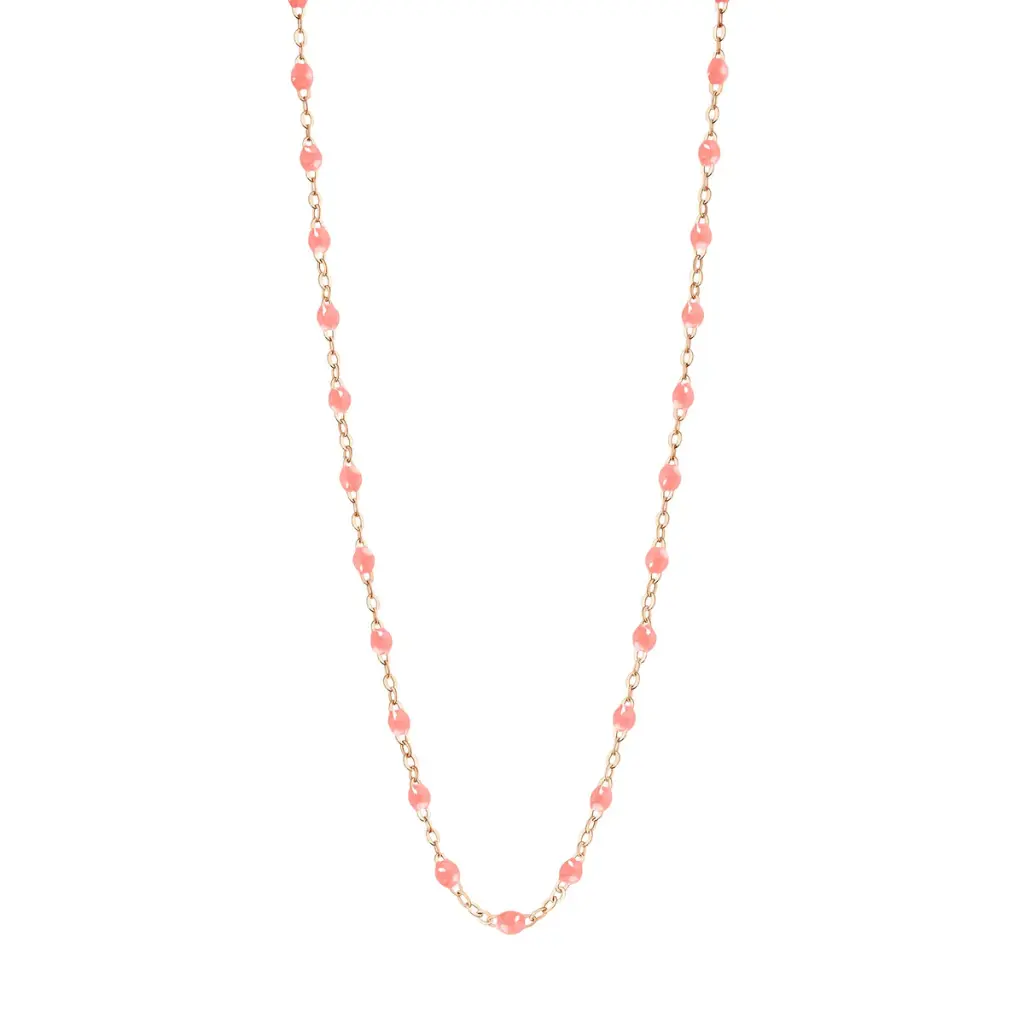 GIGI CLOZEAU - Child Classic Gigi FUCHSIA Necklace, 18ct Rose Gold, 33cm