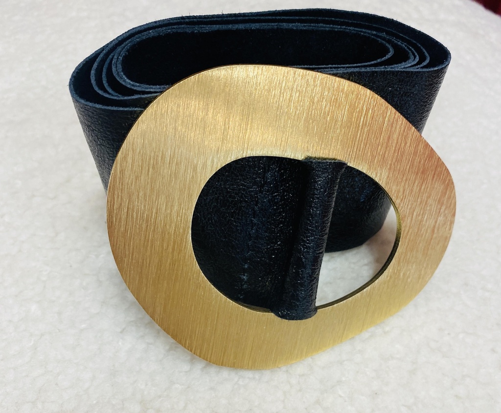 Patty Leather Belt Black - BIDINIS BAGS