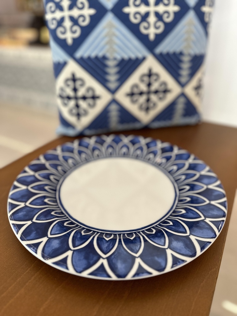 Round Plate Blue 32cm - Vista Alegre