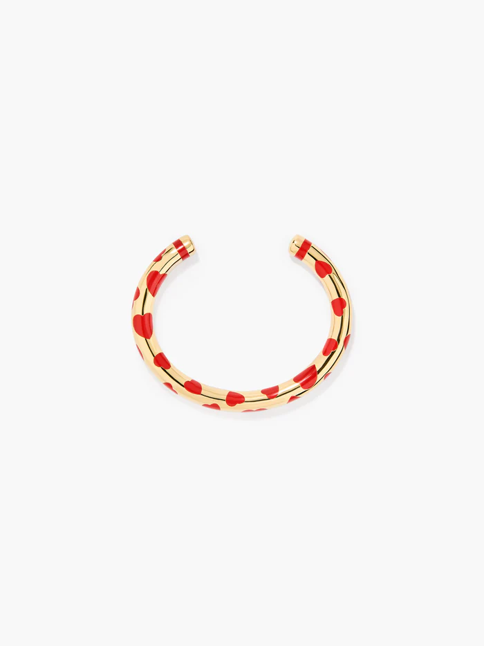 AURELIE BIDERMANN -POSITANO Coral Hearts Bangle