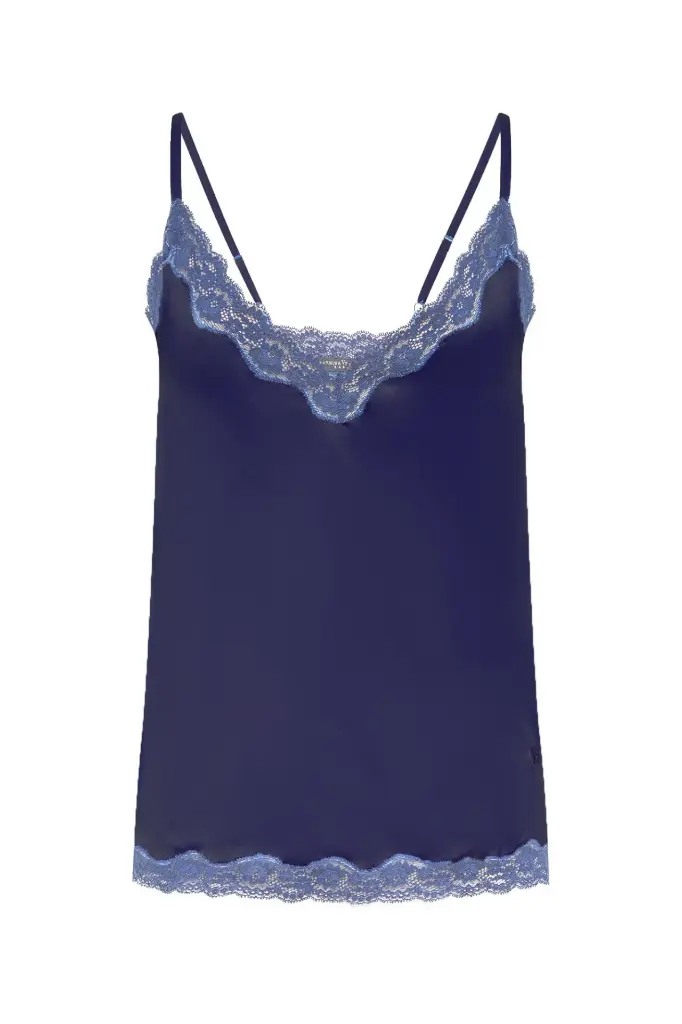 VANNINA VESPERINI - Silk Camisole, the Original, Ocean/Jean (S)