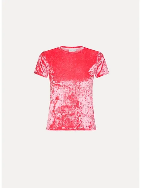 FORTE FORTE - Iridescent stretch velvet t-shirt