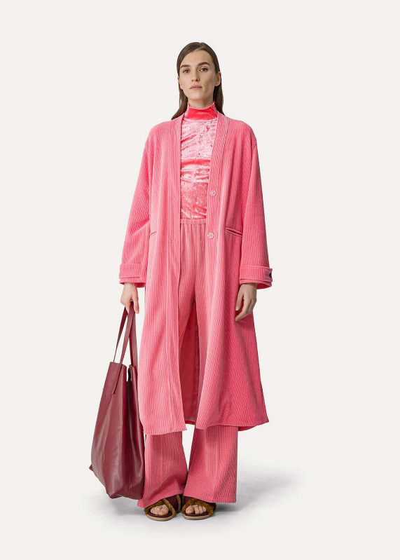 FORTE FORTE - Iridescent stretch velvet t-shirt