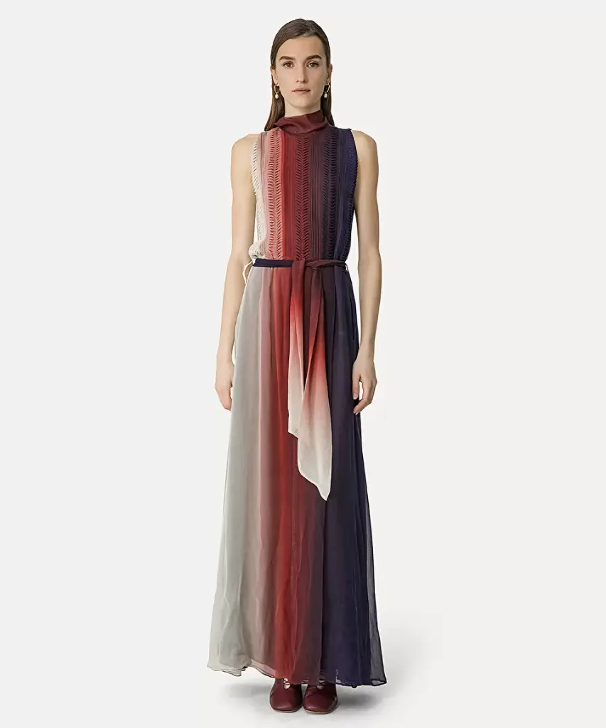 FORTE FORTE - Degradé origami georgette dress
