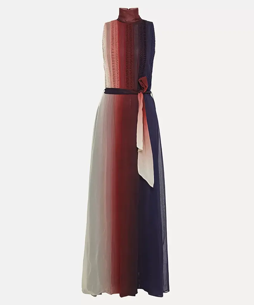 FORTE FORTE - Degradé origami georgette dress (1)