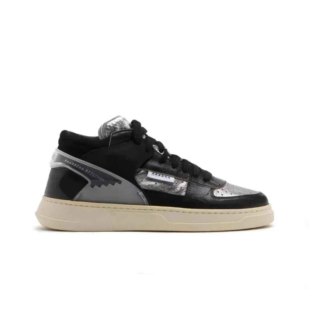 RUN OF - Sneakers Errant Mid Metal Overblack