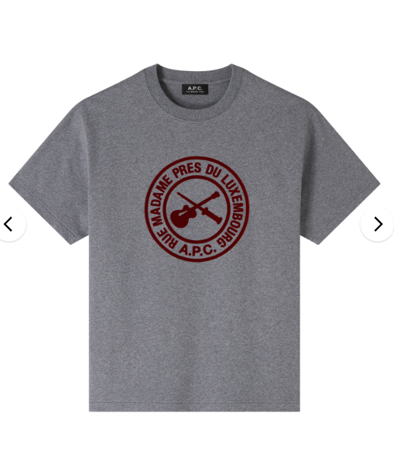 A.P.C. - Boxy T-Shirt Guitare Poignard