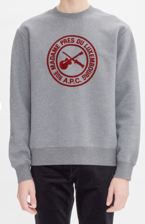 A.P.C. - Boxy guitare poignard sweat