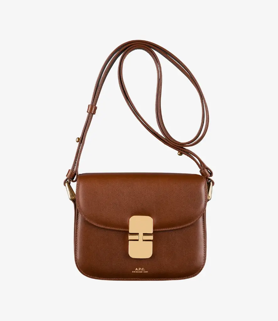 A.P.C. PARIS - GRACE Brown Mini Bag