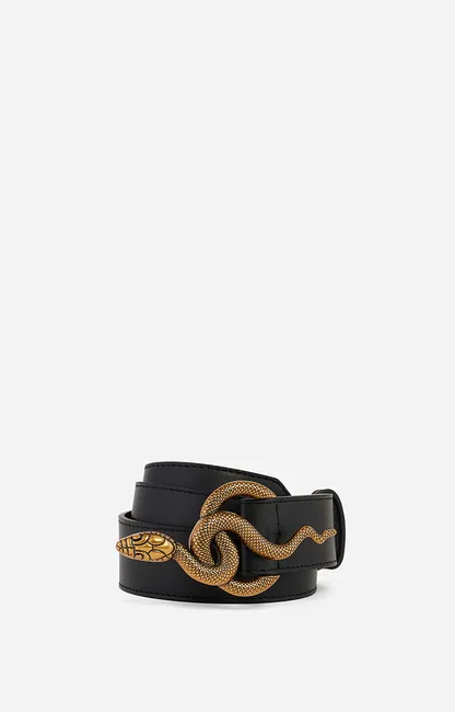 VANESSA BRUNO - Black Cléo Leather Belt 35Mm (S)