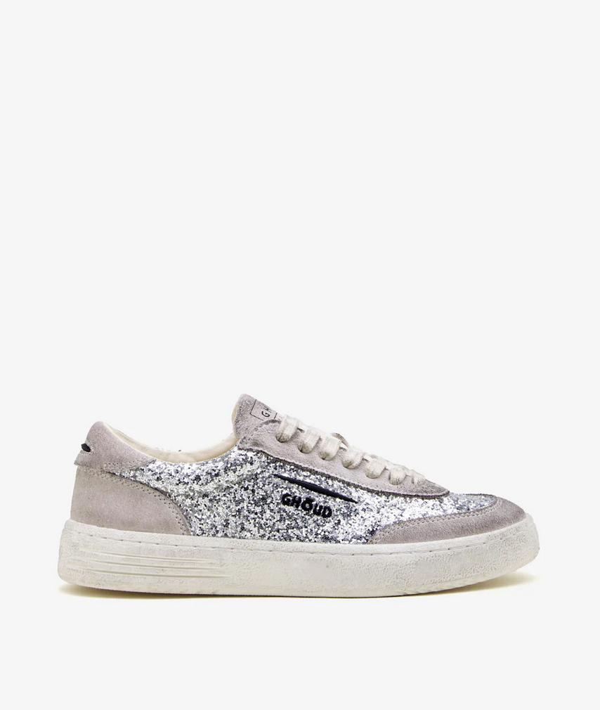 [LBLW - GS01] GHOUD VENICE - Sneakers Lido Low Silver Glitter (36)