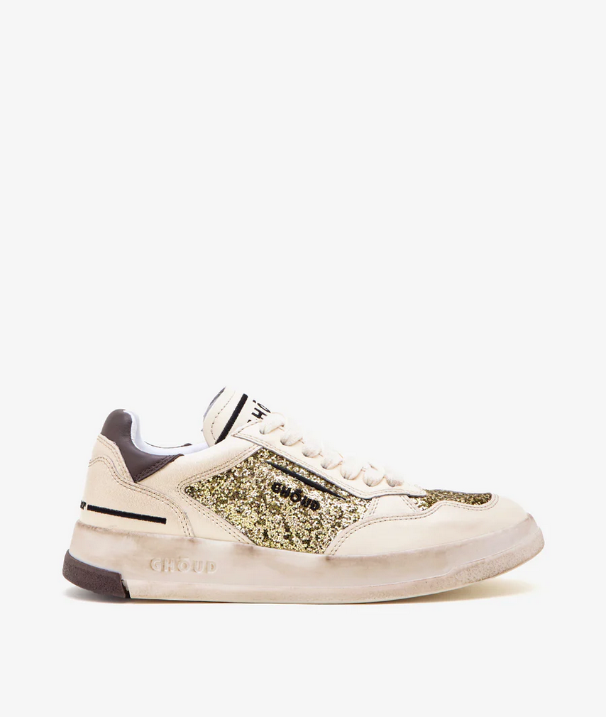 GHOUD VENICE  - Sneakers Tweener Brushed Low Glitter Gold