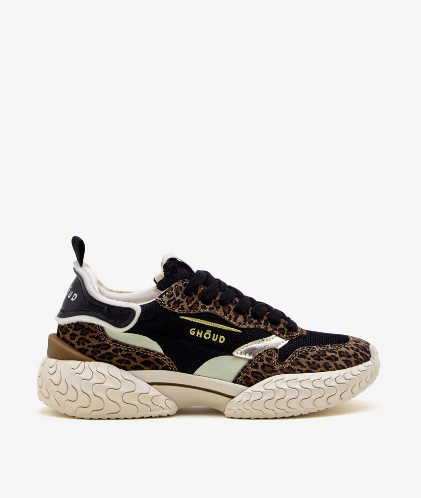 GHOUD VENICE - Sneakers Tyre Mesh Suede Animalier (36)