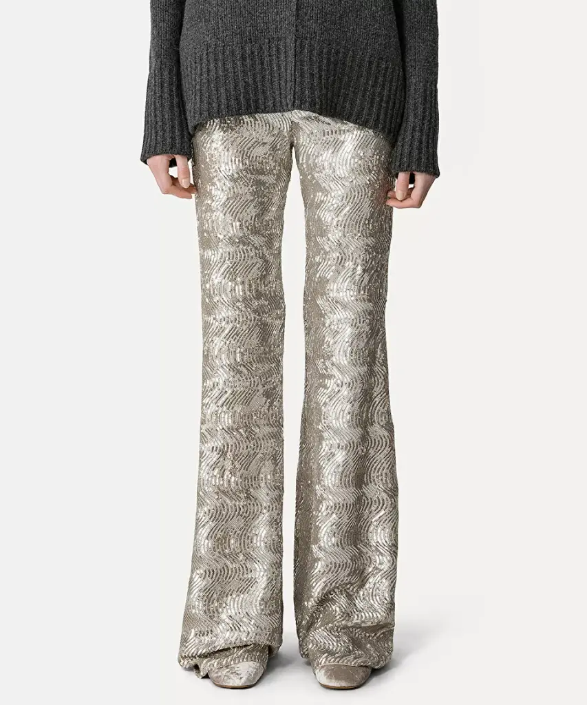 FORTE FORTE - Sequinned “la danza del mare” flared trousers