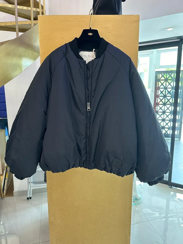 FORTE FORTE - Padded nylon bomber jacket (1)