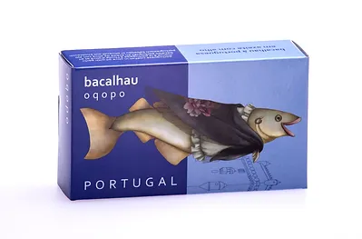 LISBOA - Portuguese Codfish in Olive Oil with Garlic  (Canned 120g) 