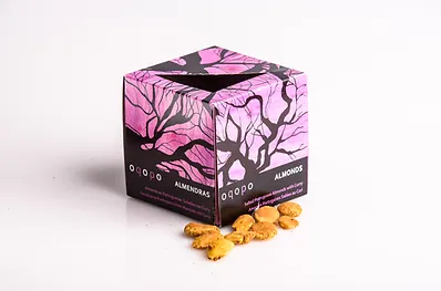 Salted Portuguese almonds with curry (100g pack)