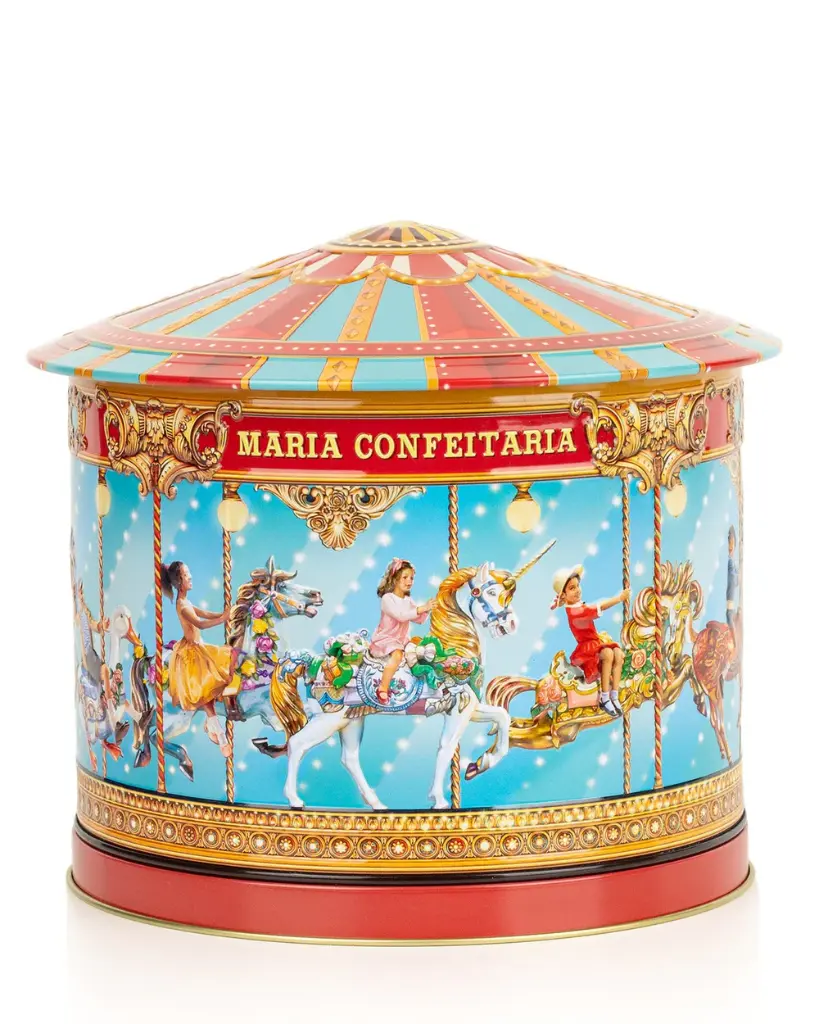 Music Tin with Biscuits Apple & Cinnamon "Carousel" - Maria Confeitaria 300g