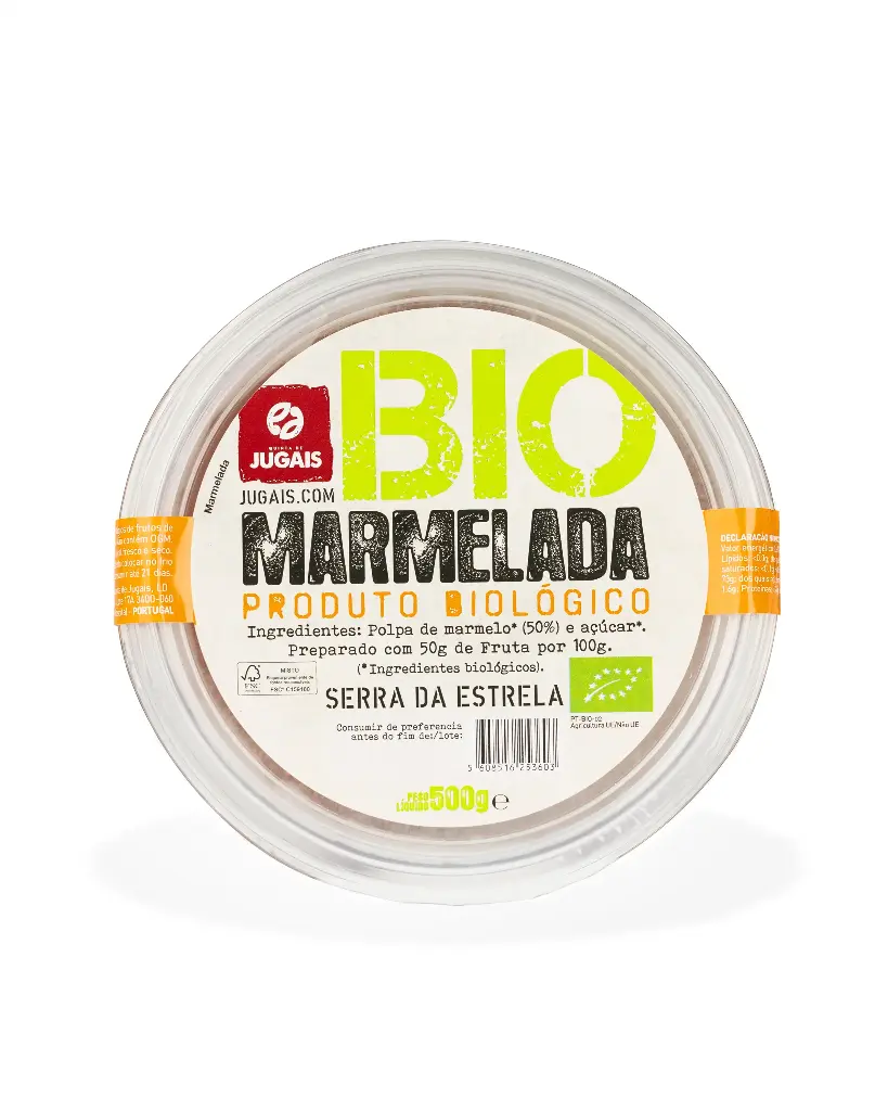 Organic Marmalade 500g - Quinta de Jugais