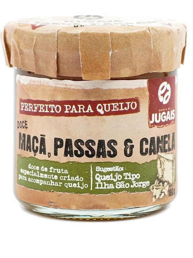 Perfect Jam for Cheese - Apple, Raisins and Cinnamon 180g - Quinta de Jugais 