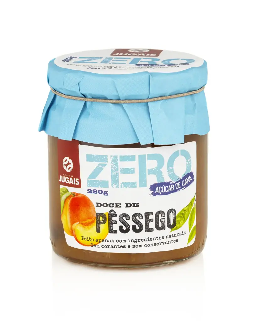 Zero Sugar Peach Jam 280g - Quinta de Jugais 