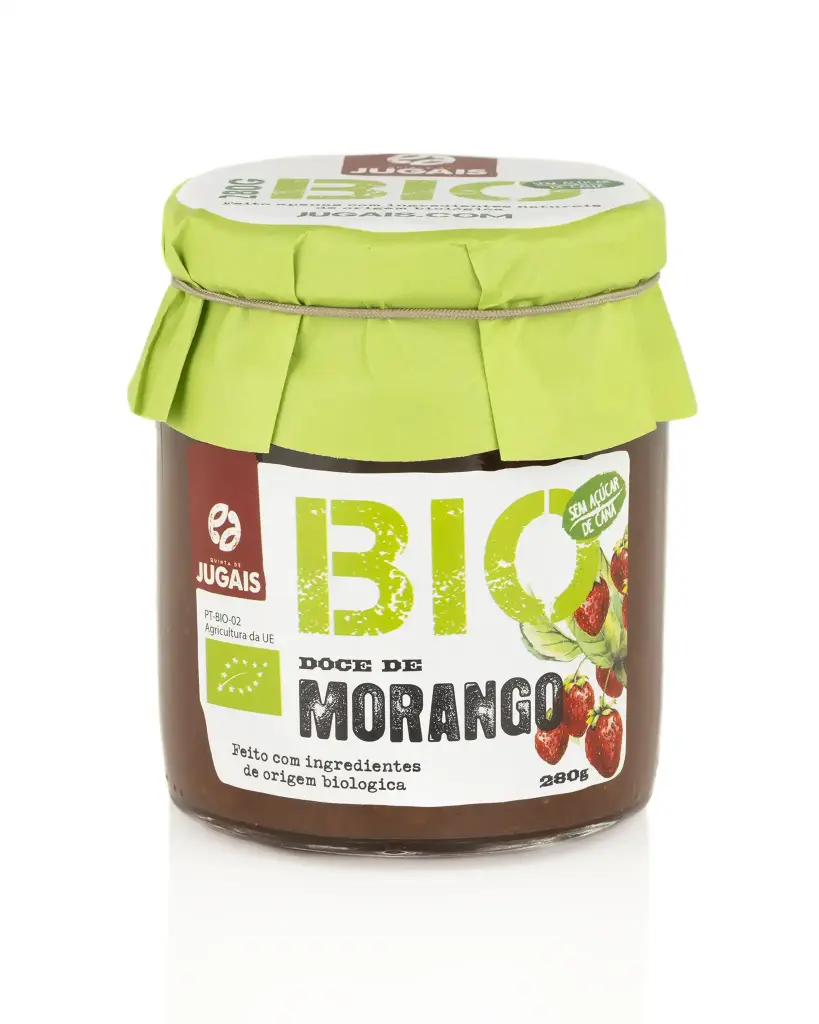 Bio Strawberry Jam Zero Sugar 280g - Quinta de Jugais 