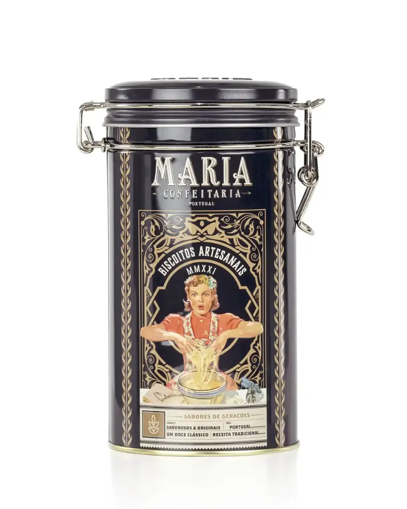 Tin of Artisanal Biscuits Apple and Cinnamon150g - Maria Confeitaria