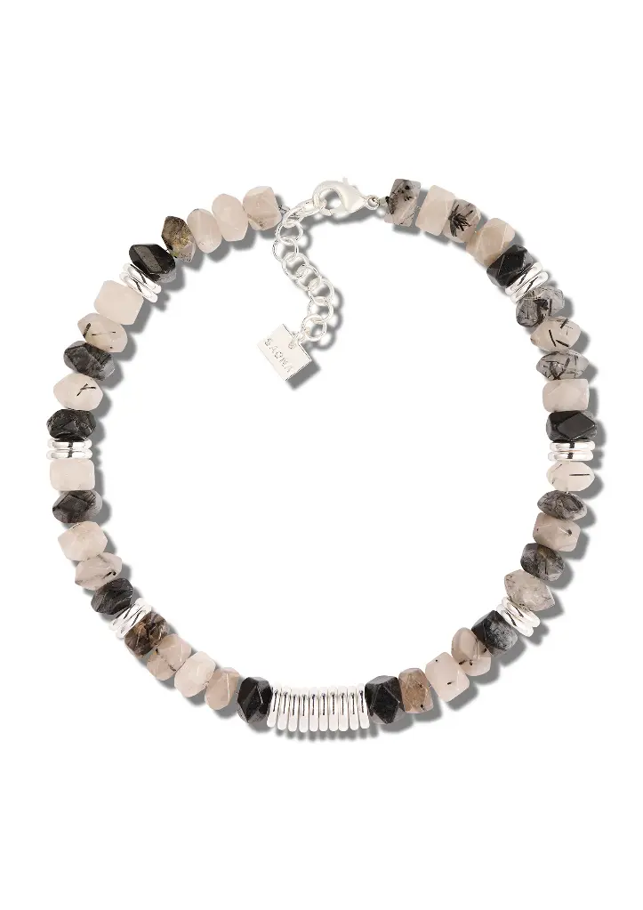 [SAO209] Necklace Sunray Naxos-Silver - SAONA 