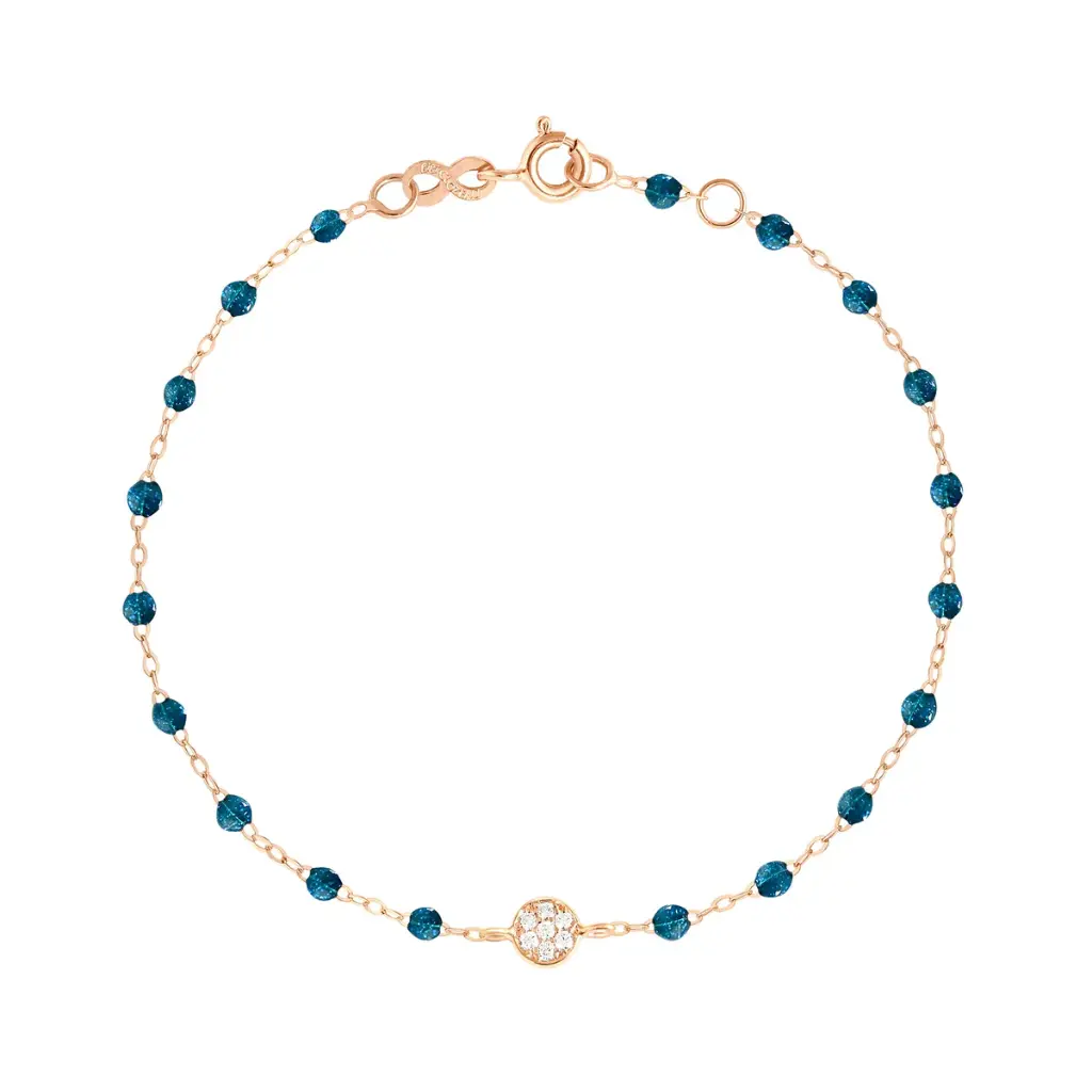 Puce Bracelet diamond Jungle 18ct Rose Gold 17cm - GIGI CLOZEAU