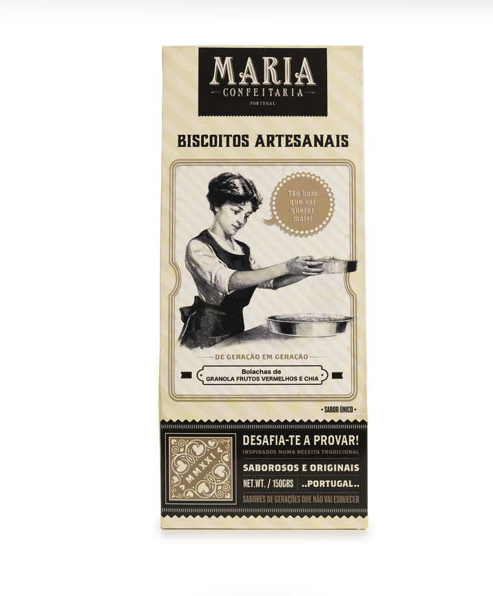 Granola, Red Fruits & Chia 150g - Maria Confeitaria 
