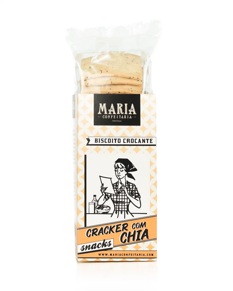 Cracker with Chia 200gr - Maria Confeitaria