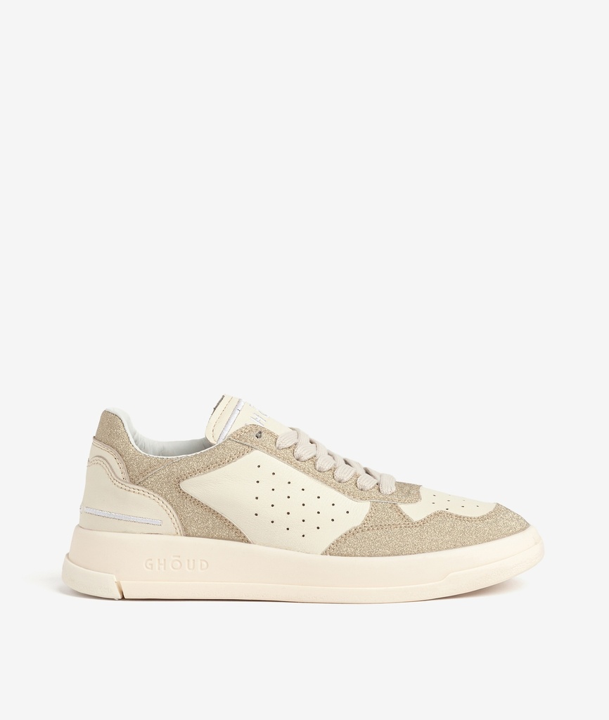 GHOUD VENICE - Sneakers Tweener Low Cream Platinum Glitter W