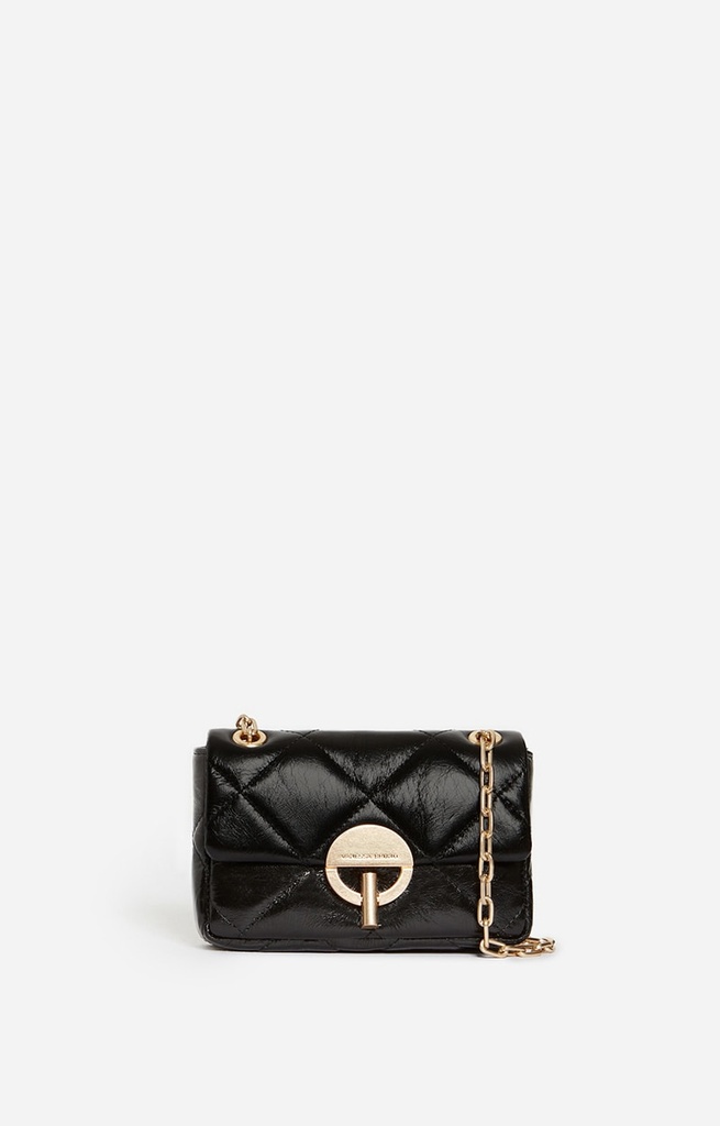 [4HVD84-V40326 999] VANESSA BRUNO - Nano Moon Black leather