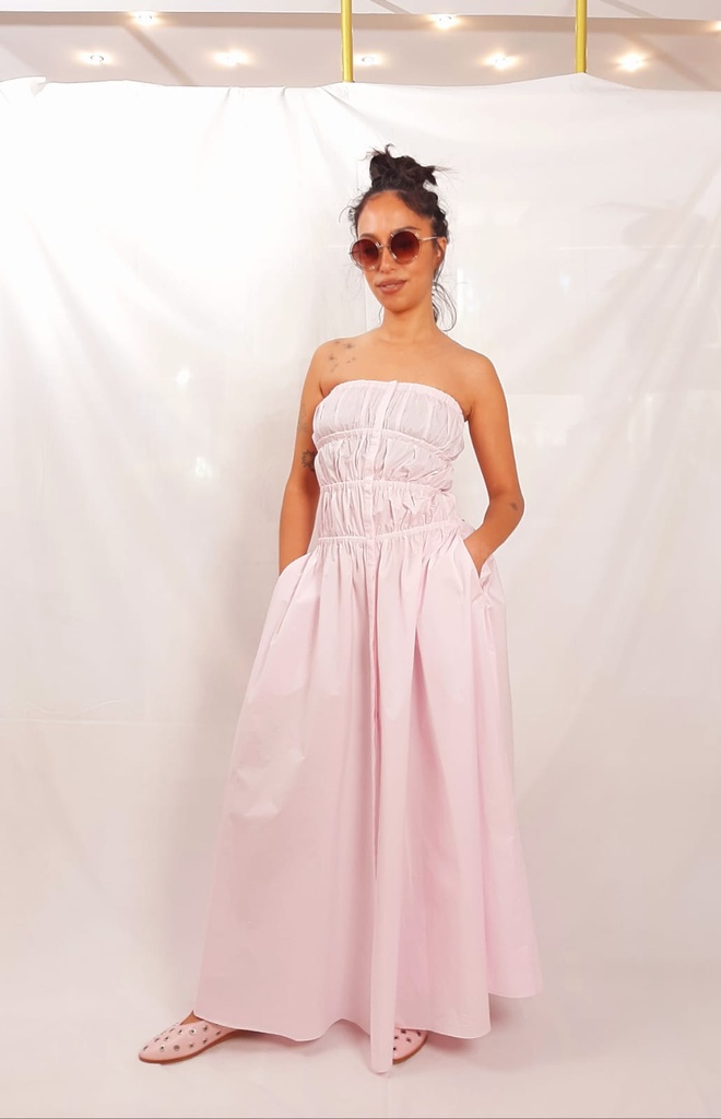 FORTE FORTE - Bustier Dress in Popline (1)