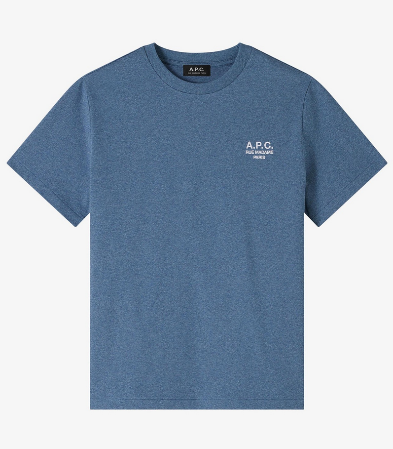 A.P.C. - Standard Rue Madame T.Shirt Steel Blue 