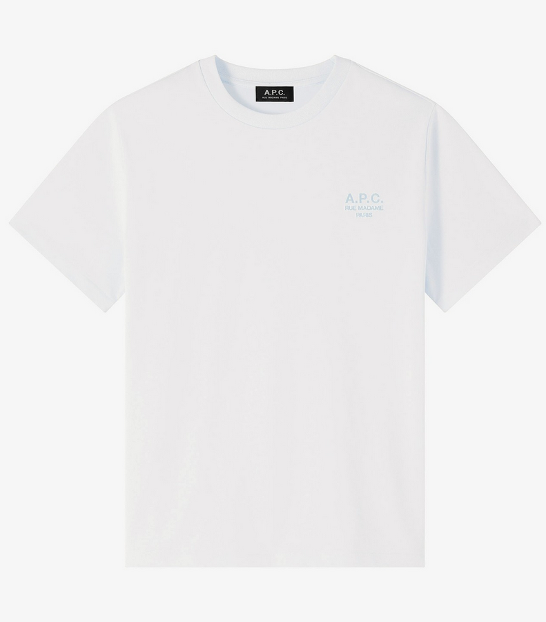 A.P.C. - Standard Rue Madame T.Shirt White/Sky Blue