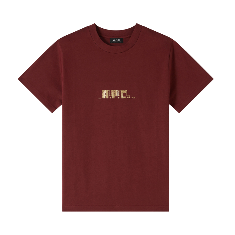 A.P.C. - T-Shirt Snake Bordeaux