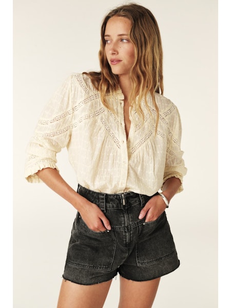 BA&SH - BRONA Shirt Off White