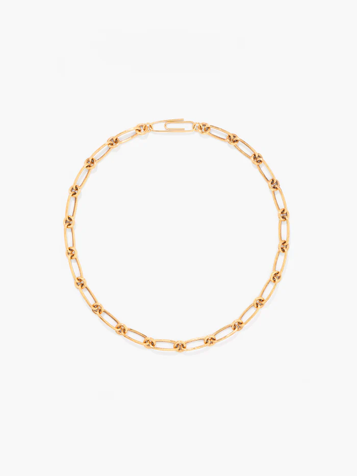 [EXCF24CH01 MG] AURELIE BIDERMANN - CHARMS BAR hazelnut necklace