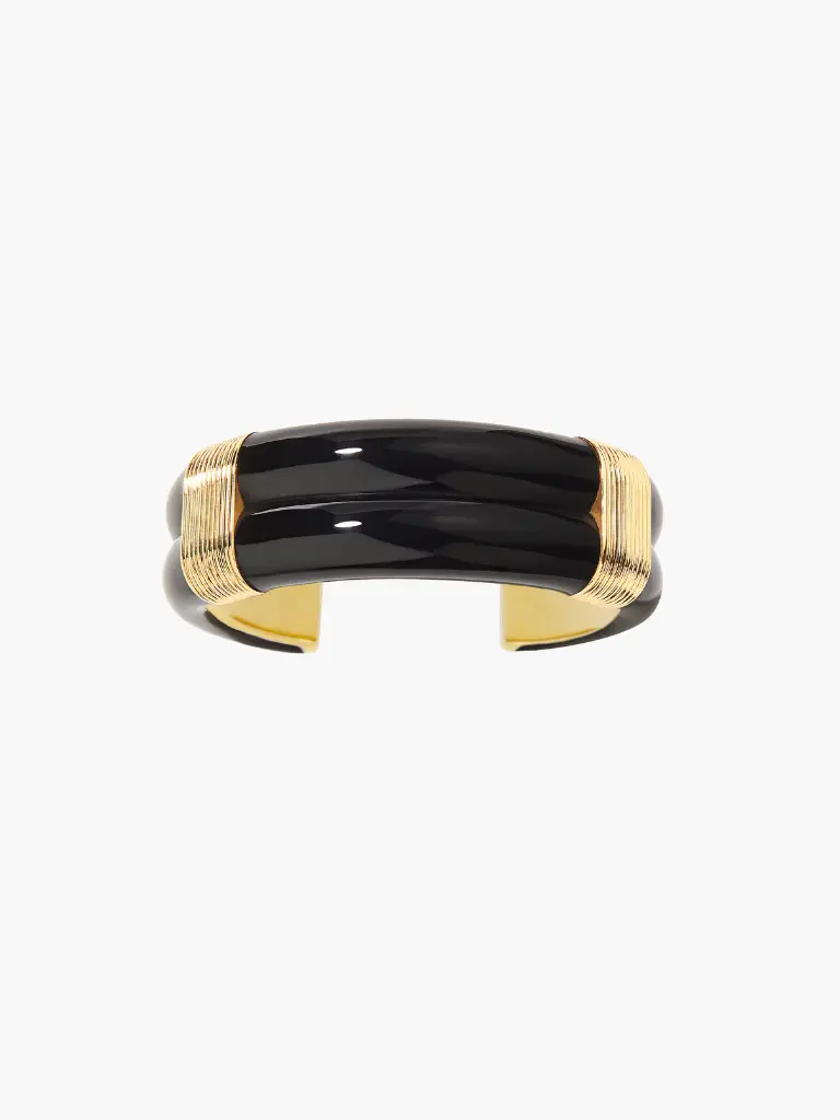 AURELIE BIDERMANN - KATT Black large bracelet