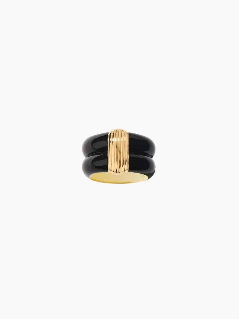 AURELIE BIDERMANN - KATT Black ring  