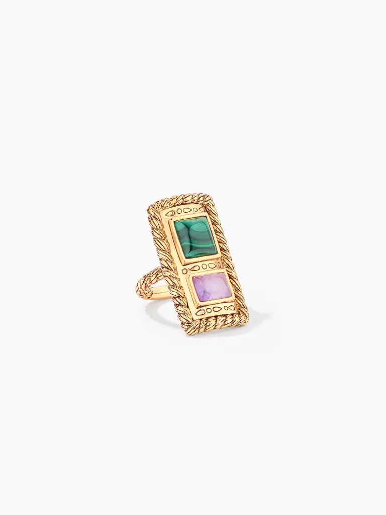 AURELIE BIDERMANN - MALLI Malachite Jade Ring (52mm)