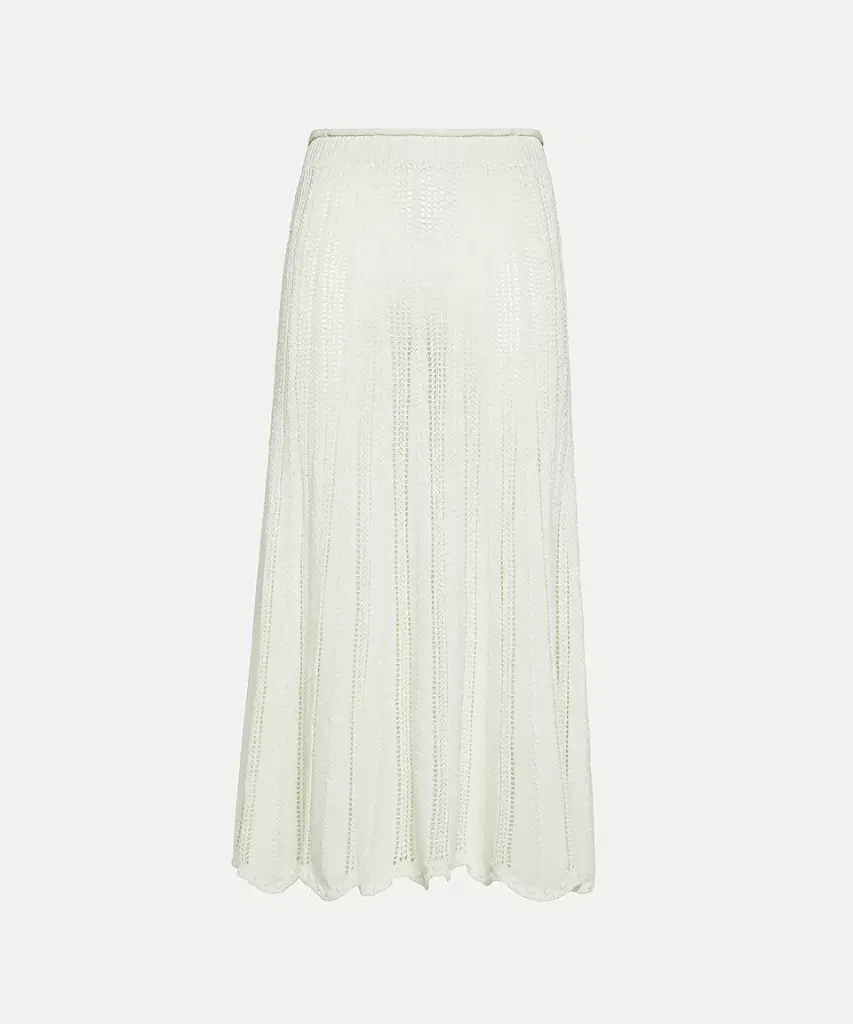FORTE FORTE - Skirt in crocheted mercerised cotton