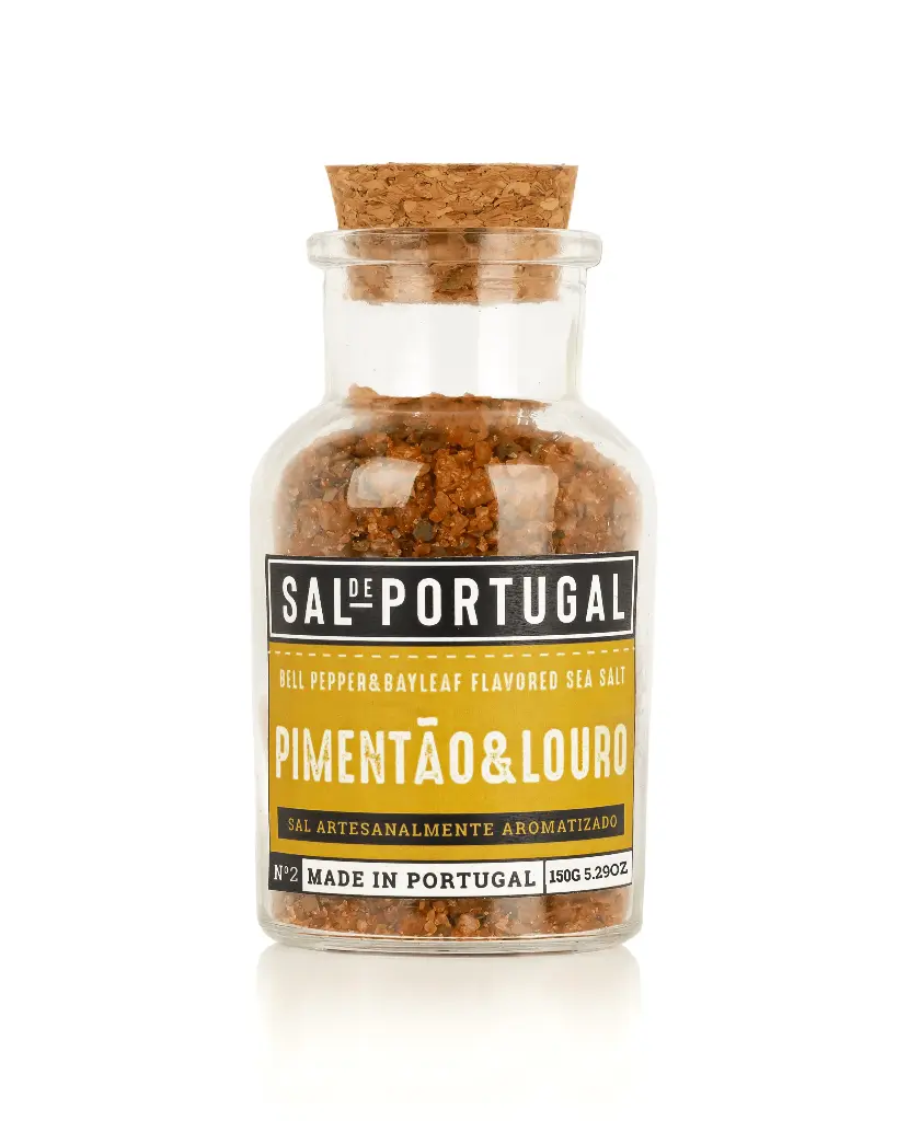 Aromatized Salt Pimentão e Louro Sal de Portugal 150g