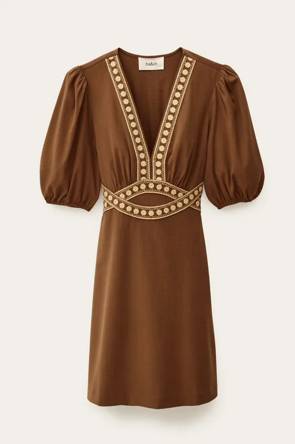 BA&SH - Talya Dress Brown (1)